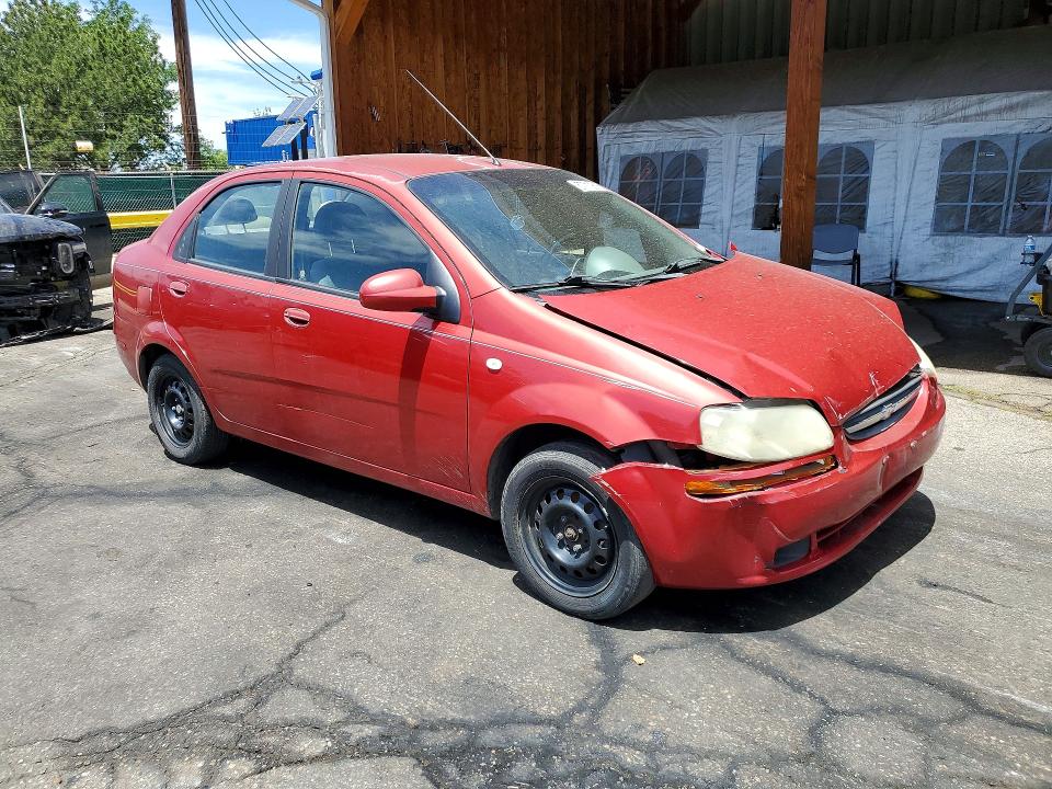 2005 Chevrolet Aveo VIN KL1TD52645B452780 COPART salvage auction — FRONT END, Co - Salvage Title, sold $250 on 2026-07-30 (photo 4)