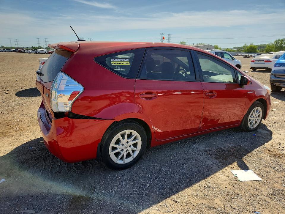 2013 Toyota Prius VIN JTDZN3EU7D3232301 COPART salvage auction — REAR END, Il - Salvage Certificate, sold $1,450 on 2026-07-09 (photo 3)