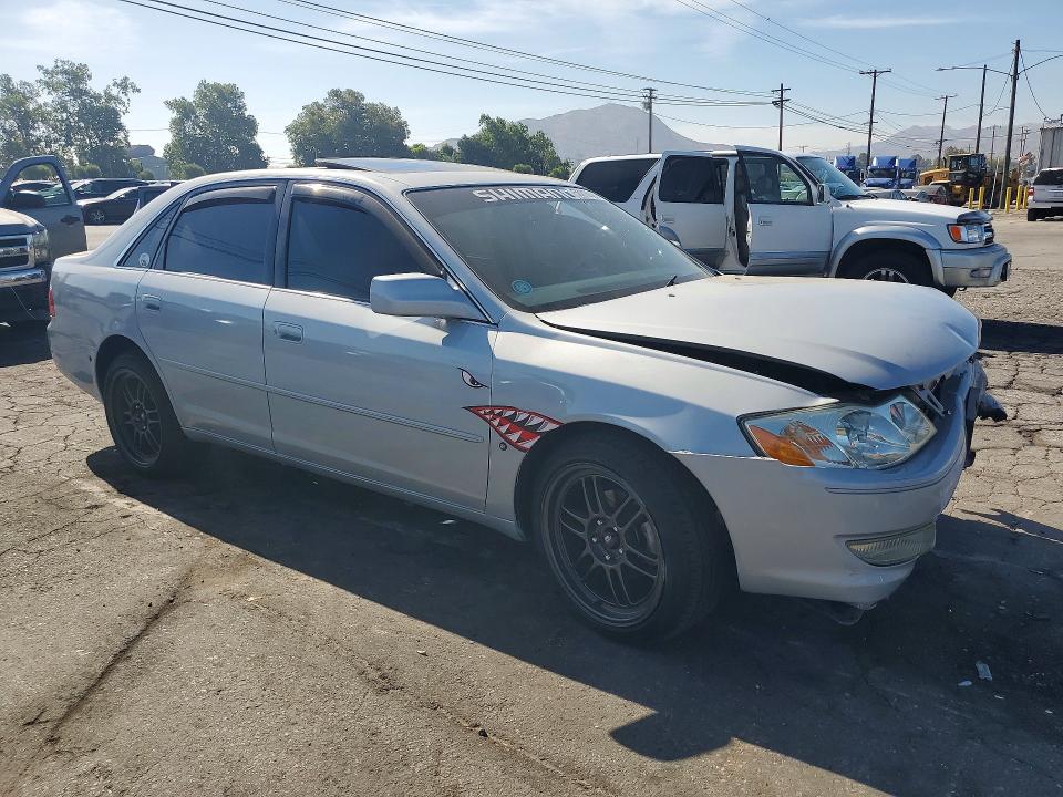 2003 Toyota Avalon VIN 4T1BF28B33U323993 COPART salvage auction — FRONT END, Ca - Salvage Certificate, sold $400 on 2026-07-02 (photo 4)