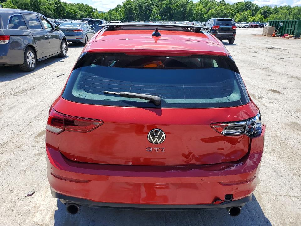 2022 Volkswagen Gti VIN WVW587CD6NW149006 COPART salvage auction — FRONT END, Pa - Certificate Of Salvage, sold $1,250 on 2026-08-06 (photo 6)