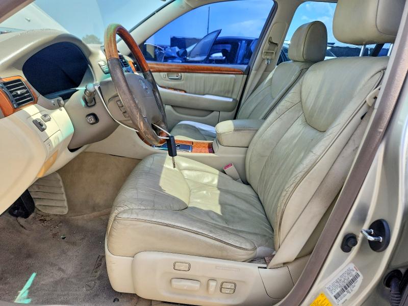 2001 Lexus Ls 430 VIN JTHBN30F010045911 COPART salvage auction — FRONT END, FL - CERT OF TITLE SLVG REBUILDABLE, sold $450 on 2026-07-09 (photo 7)