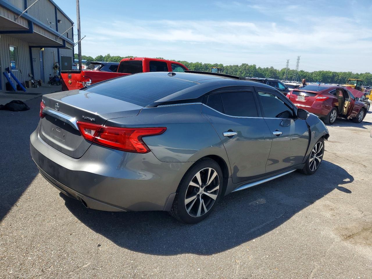 2018 Nissan Maxima VIN 1N4AA6AP1JC406780 COPART salvage auction — Front End, TN - SALVAGE CERTIFICATE, sold $1,950 on 2026-07-09 (photo 3)