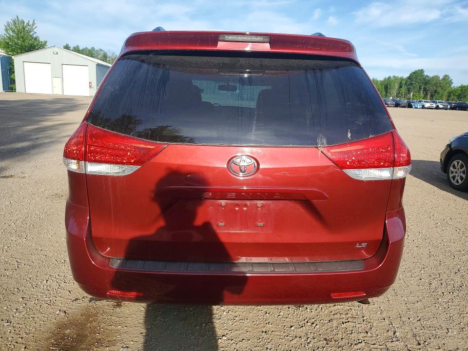 2014 Toyota Sienna VIN 5TDKK3DC0ES490551 COPART salvage auction — FRONT END, On - Permit Salvage, sold $4,600 on 2026-07-02 (photo 6)
