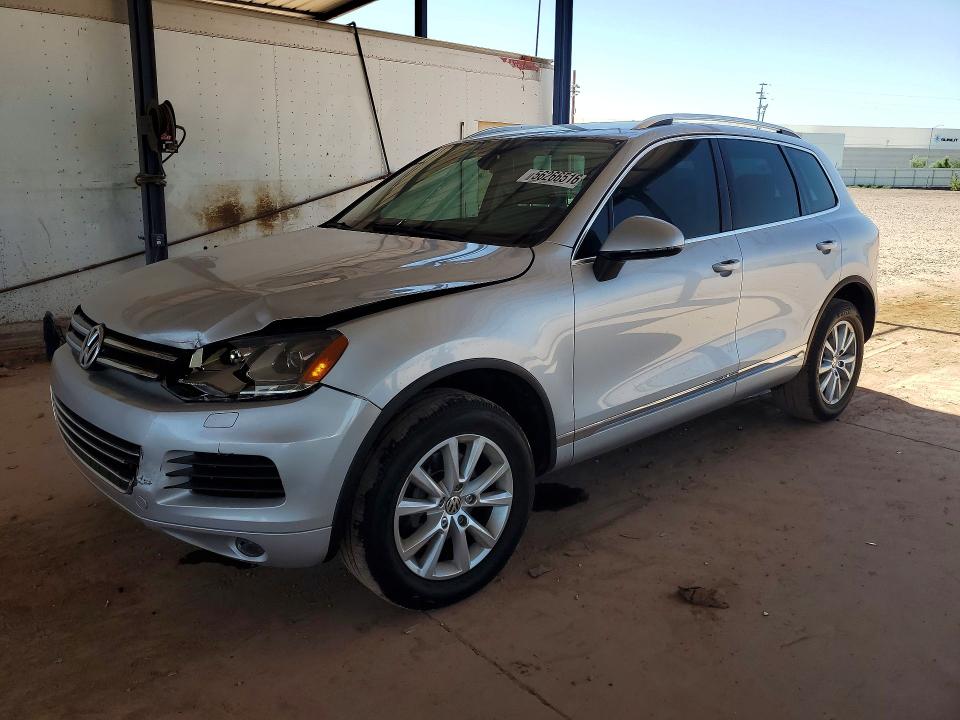 2013 Volkswagen Touareg VIN WVGEF9BP7DD002017 COPART salvage auction — FRONT END, Az - Cert Of Title - Salvage, sold $1,200 on 2026-07-21 (photo 1)