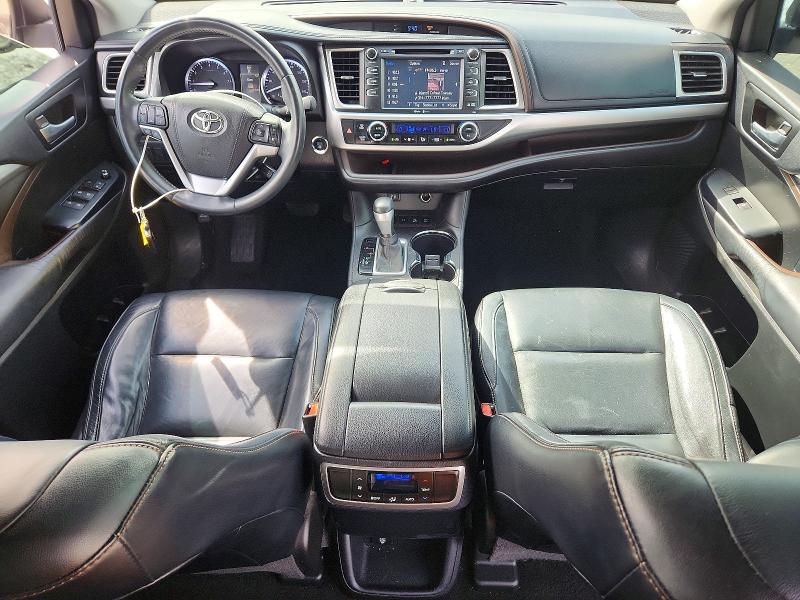 2015 Toyota Highlander VIN 5TDJKRFH4FS218545 COPART salvage auction — FRONT END, Il - Salvage Certificate, sold $7,500 on 2026-07-15 (photo 8)