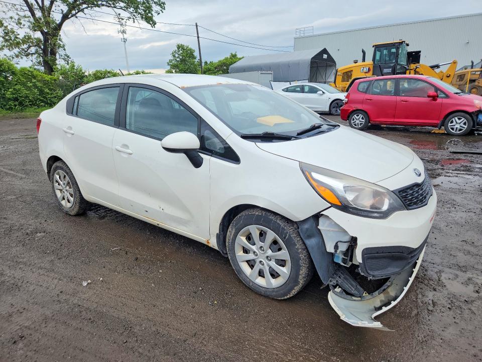 2014 Kia Rio VIN KNADM4A36E6382798 COPART salvage auction — FRONT END, Qc - Gravement Accidente, sold $150 on 2026-07-21 (photo 4)