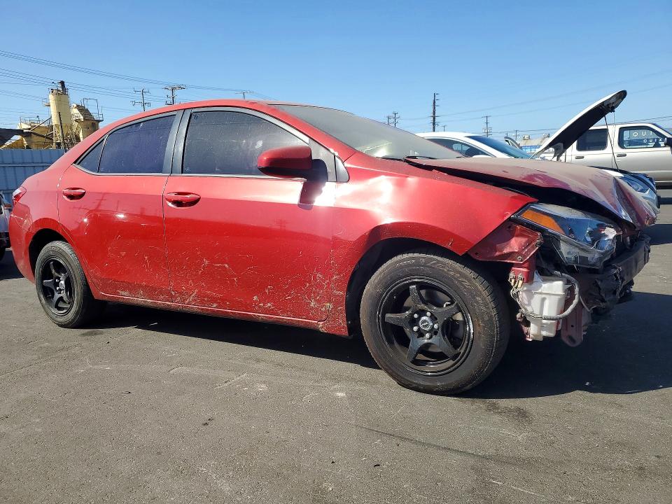 2015 Toyota Corolla VIN 5YFBURHE1FP281113 COPART salvage auction — FRONT END, Ca - Salvage Certificate, sold $2,350 on 2026-07-08 (photo 4)