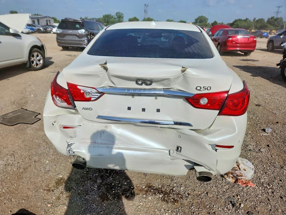 2017 Infiniti Q50 VIN JN1EV7ARXHM835673 COPART salvage auction — REAR END, Il - Salvage Certificate, sold $2,900 on 2026-07-28 (photo 6)