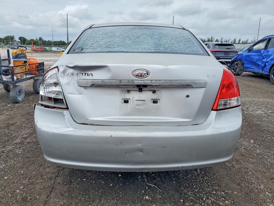 2008 Kia Spectra VIN KNAFE121185521151 COPART salvage auction — REAR END, FL - CERT OF TITLE SLVG REBUILDABLE, sold $250 on 2026-07-02 (photo 6)