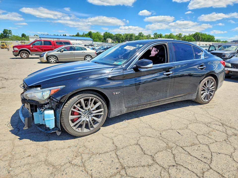 2017 Infiniti VIN JN1FV7AR0HM870968 COPART salvage auction — FRONT END, Pa - Certificate Of Salvage, sold $2,700 on 2026-07-17 (photo 1)