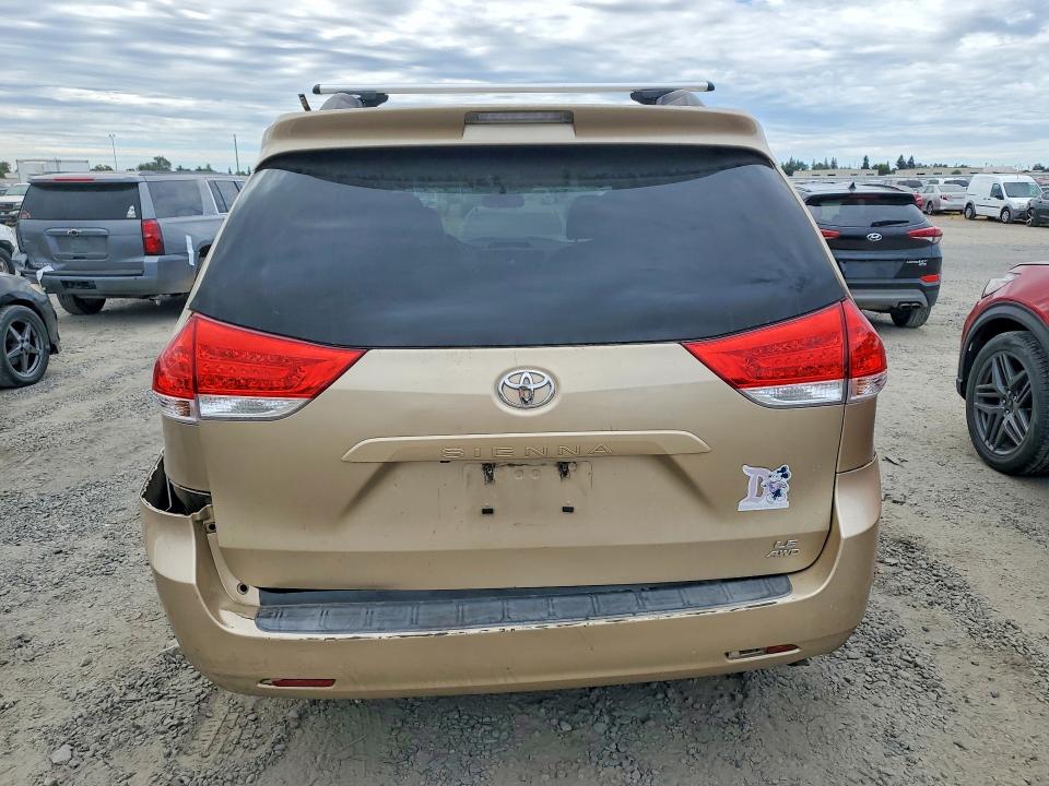 2011 Toyota Sienna VIN 5TDJK3DC1BS002960 COPART salvage auction — REAR END, Ca - Salvage Certificate, sold $15 on 2026-07-28 (photo 6)