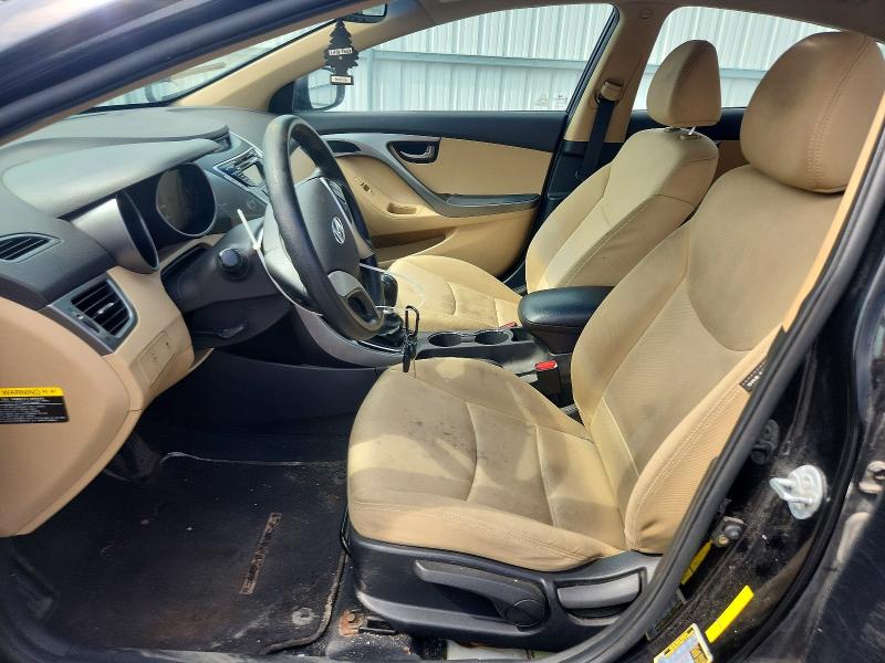 2012 Hyundai Elantra VIN KMHDH4AE3CU231527 COPART salvage auction — FRONT END, Mi - Certificate Of Title, sold $500 on 2026-07-20 (photo 7)