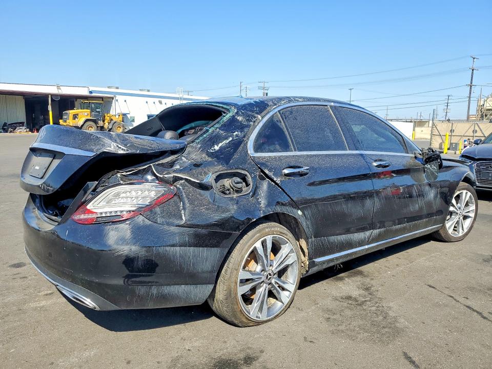 2021 Mercedes-benz C-klasse VIN W1KWF8DB4MR644983 COPART salvage auction — REAR END, Ca - Salvage Certificate, sold $1,200 on 2026-07-08 (photo 3)