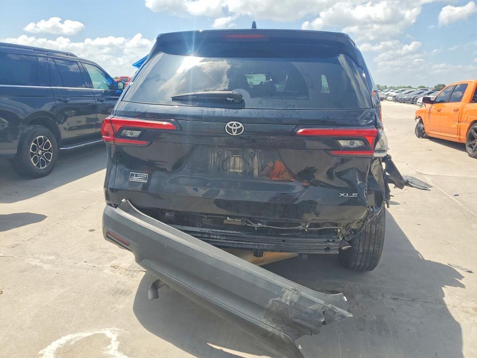 2024 Toyota Highlander VIN 5TDAAAA58RS019455 COPART salvage auction — REAR END, TX - SALVAGE VEHICLE TITLE, sold $175 on 2026-07-30 (photo 6)