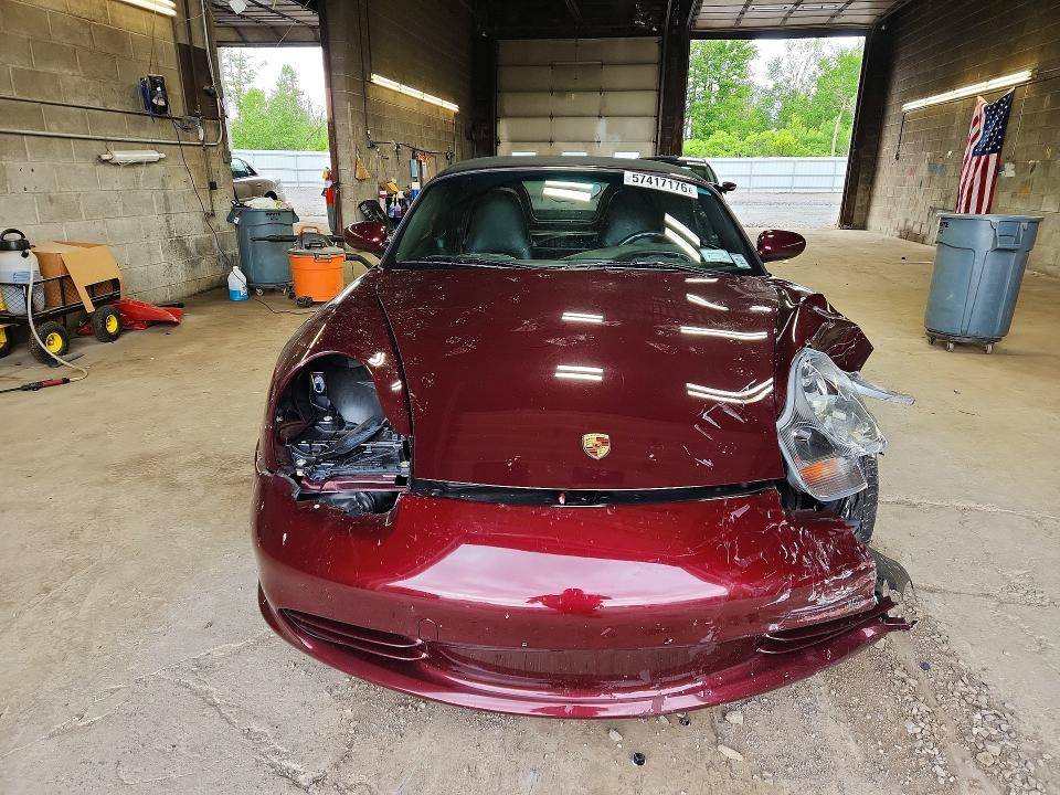 2004 Porsche Boxster VIN WP0CA29884S620524 COPART salvage auction — FRONT END, Ny - Mv-907A Salvage Certificate, sold $1,100 on 2026-08-03 (photo 5)