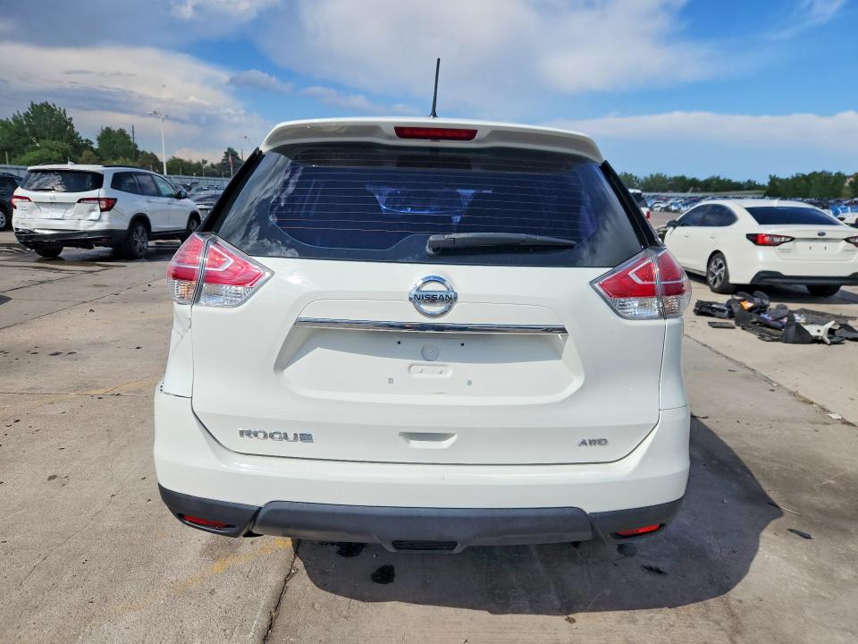 2016 Nissan Rogue VIN KNMAT2MV3GP682936 COPART salvage auction — SIDE, Co - Public - Salvage Title, sold $1,000 on 2026-07-27 (photo 6)