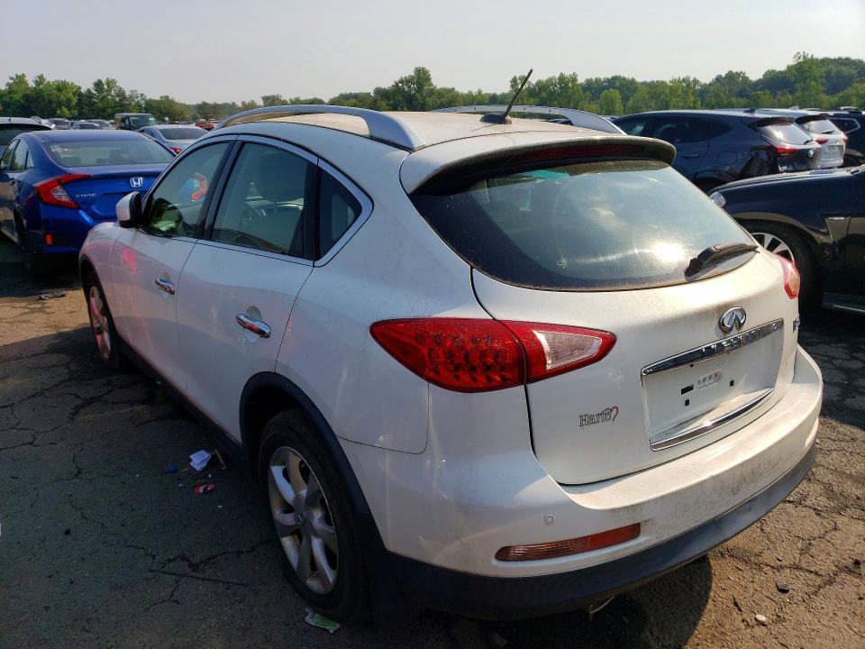 2010 Infiniti Ex35 VIN JN1AJ0HR2AM750517 COPART salvage auction — MINOR DENT/SCRATCHES, CT - CERTIFICATE OF TITLE, sold $500 on 2026-07-07 (photo 2)