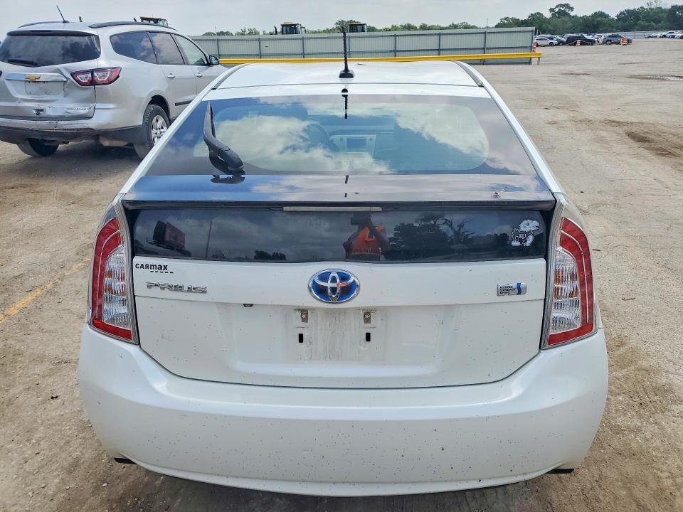 2015 Toyota Prius VIN JTDKN3DUXF0414968 COPART salvage auction — HAIL, Ks - Cert Of Title-Salvage, sold $2,100 on 2026-07-27 (photo 6)
