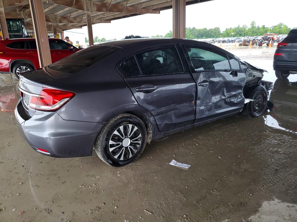 2014 Honda Civic VIN 19XFB2F55EE041466 COPART salvage auction — SIDE, Tx - Salvage Vehicle Title, sold $950 on 2026-07-10 (photo 3)