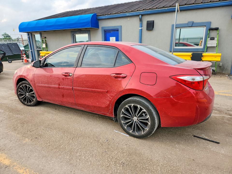 2014 Toyota Corolla VIN 5YFBURHE0EP023986 COPART salvage auction — HAIL, Ks - Cert Of Title-Salvage, sold $2,700 on 2026-07-08 (photo 2)