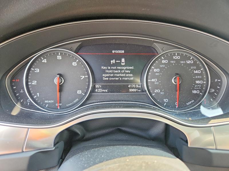 2018 Audi A6 VIN WAUC8AFCXJN015121 COPART salvage auction — FRONT END, Nc - Salvage Certificate Of Title, sold $2,600 on 2026-07-30 (photo 9)