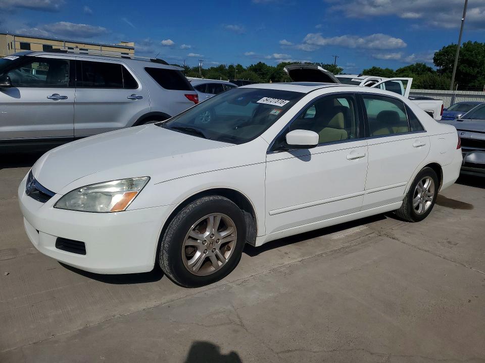 2007 Honda Accord VIN 1HGCM56717A164396 COPART salvage auction — HAIL, Tx - Certificate Of Title, sold $1,050 on 2026-07-09 (photo 1)