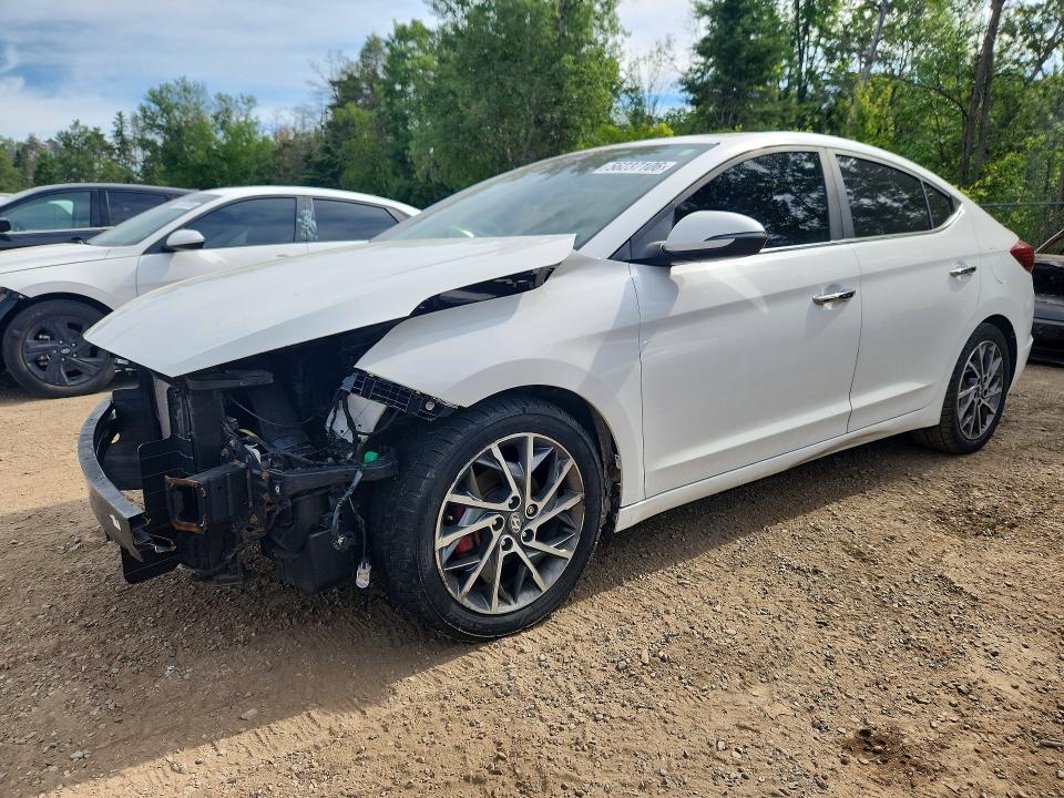 2019 Hyundai Elantra VIN KMHD84LFXKU765063 COPART salvage auction — FRONT END, On - Permit Salvage, sold $225 on 2026-07-23 (photo 1)