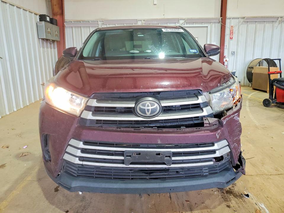 2017 Toyota Highlander VIN 5TDZARFH7HS027422 COPART salvage auction — REAR END, Tx - Salvage Vehicle Title, sold $5,700 on 2026-07-13 (photo 5)