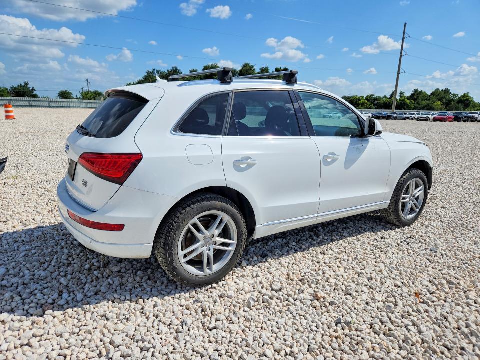 2016 Audi Q5 VIN WA1L2AFP6GA083496 COPART salvage auction — FRONT END, Tx - Salvage Vehicle Title, sold $1,500 on 2026-08-20 (photo 3)