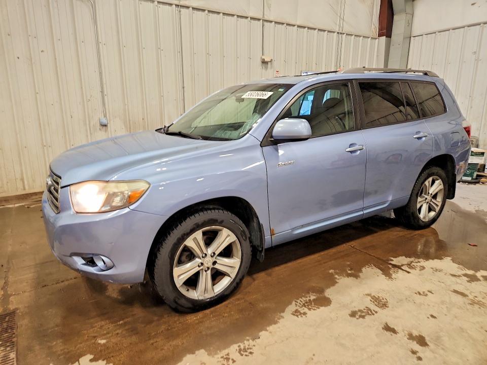 2008 Toyota Highlander VIN JTEES43A182090413 COPART salvage auction — HAIL, WI - CERTIFICATE OF TITLE, sold $925 on 2026-07-13 (photo 1)