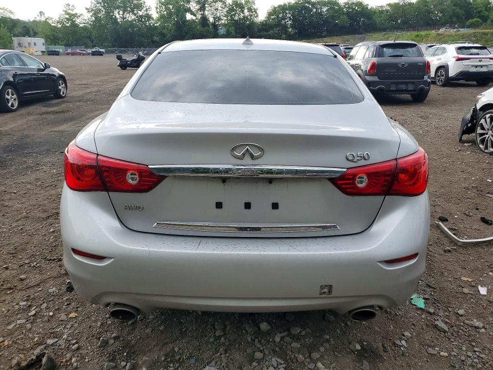 2015 Infiniti Q50 VIN JN1BV7AR3FM421327 COPART salvage auction — FRONT END, Ct - Cert Of Title-Salvage, sold $500 on 2026-07-14 (photo 6)