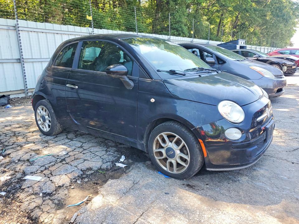 2013 Fiat 500 VIN 3C3CFFAR7DT534296 COPART salvage auction — FRONT END, Mt - Certificate Of Title, sold $650 on 2026-07-10 (photo 4)