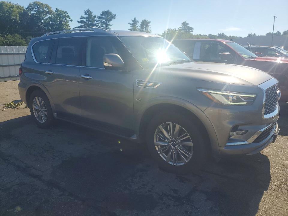 2018 Infiniti Qx80 VIN JN8AZ2NEXJ9191213 COPART salvage auction — REAR END, RI - SALVAGE CERTIFICATE OF TITLE, sold $9,500 on 2026-07-30 (photo 4)