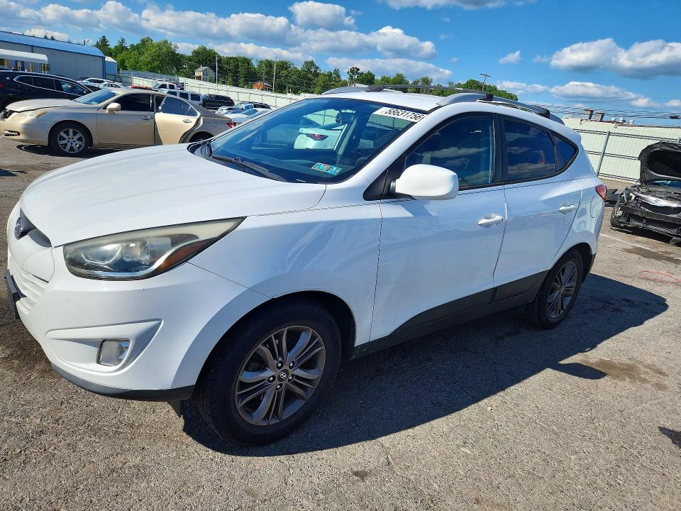 2014 Hyundai Tucson VIN KM8JUCAG9EU798273 COPART salvage auction — REAR END, Pa - Certificate Of Salvage, sold $1,500 on 2026-07-07 (photo 1)