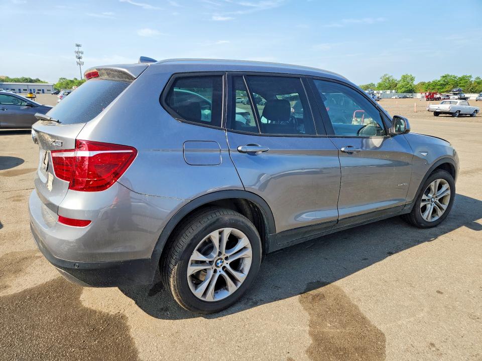 2017 BMW X3 VIN 5UXWX7C37H0W39684 COPART salvage auction — FRONT END, Ny - Mv-907A Salvage Certificate, sold $1,550 on 2026-07-20 (photo 3)