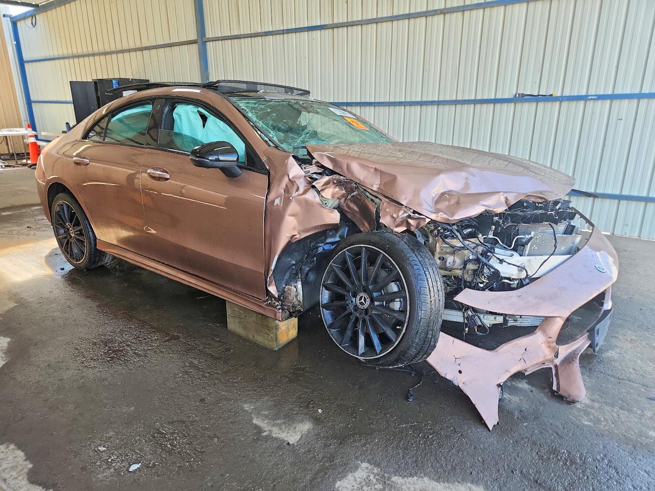 2022 Mercedes-Benz CLA-Class VIN W1K5J4GB0NN267012 COPART salvage auction — Front End, CO - CERTIFICATE OF TITLE, sold $2,050 on 2026-07-09 (photo 4)