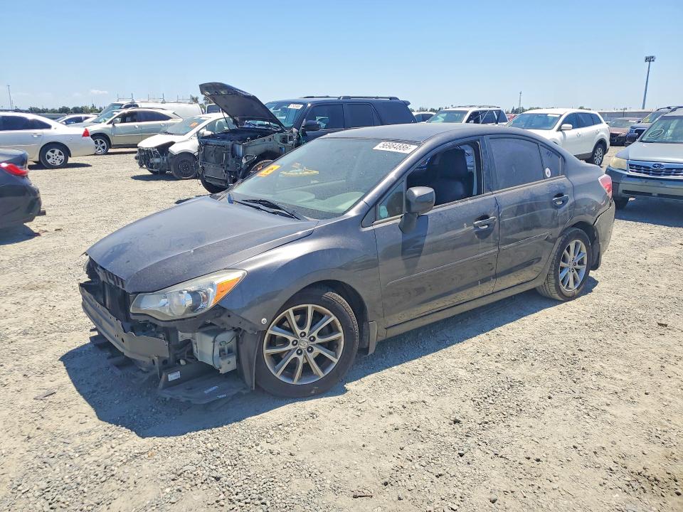 2012 Subaru Impreza VIN JF1GJAC62CH027519 COPART salvage auction — FRONT END, Ca - Salvage Certificate, sold $250 on 2026-07-14 (photo 1)
