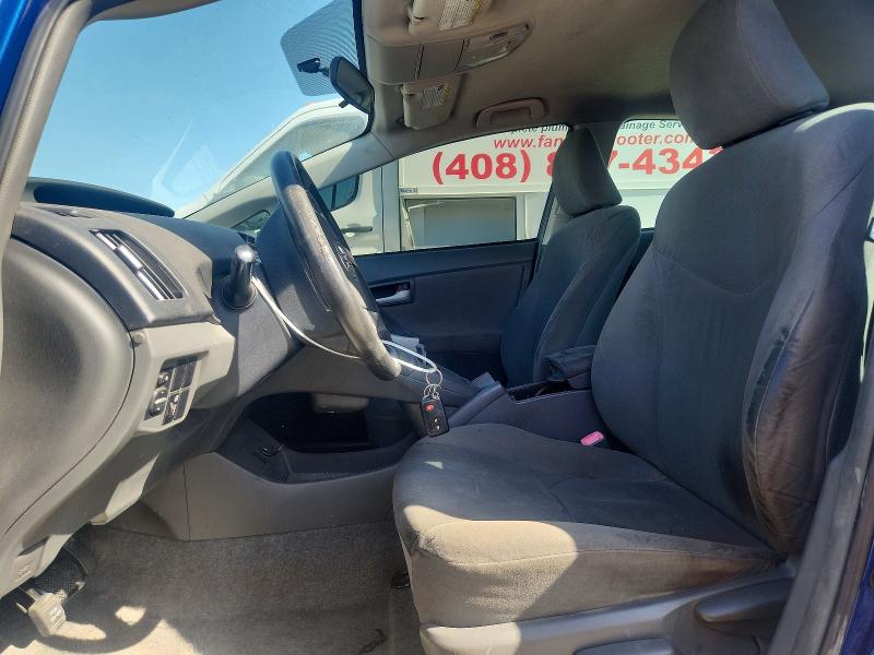 2011 Toyota Prius VIN JTDKN3DU1B1477400 COPART salvage auction — VANDALISM, CA - SALVAGE CERTIFICATE, sold $500 on 2026-07-28 (photo 7)