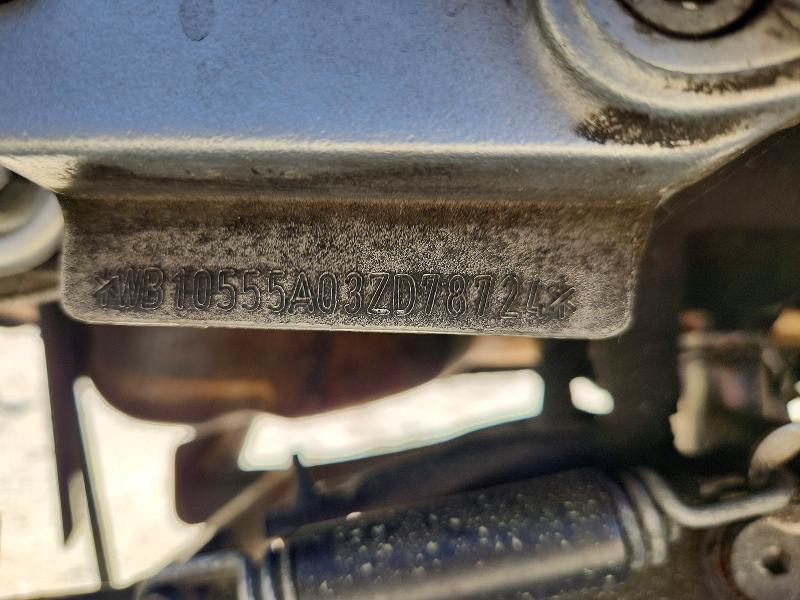 2003 BMW K 1200 VIN WB10555A03ZD78724 COPART salvage auction — FRONT END, Ma - Cert Of Title-Reconstrctd Coll, sold $350 on 2026-07-02 (photo 9)