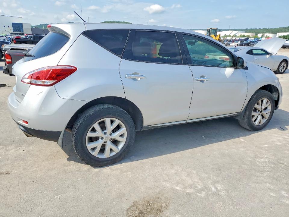 2014 Nissan Murano VIN JN8AZ1MW6EW522610 COPART salvage auction — MECHANICAL, Ok - Cert Of Title-Repossession, sold $500 on 2026-07-31 (photo 3)