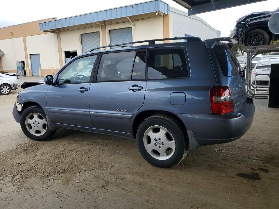 2007 Toyota Highlander VIN JTEEP21A070214223 COPART salvage auction — FRONT END, Ca - Salvage Certificate, sold $70 on 2026-07-21 (photo 2)