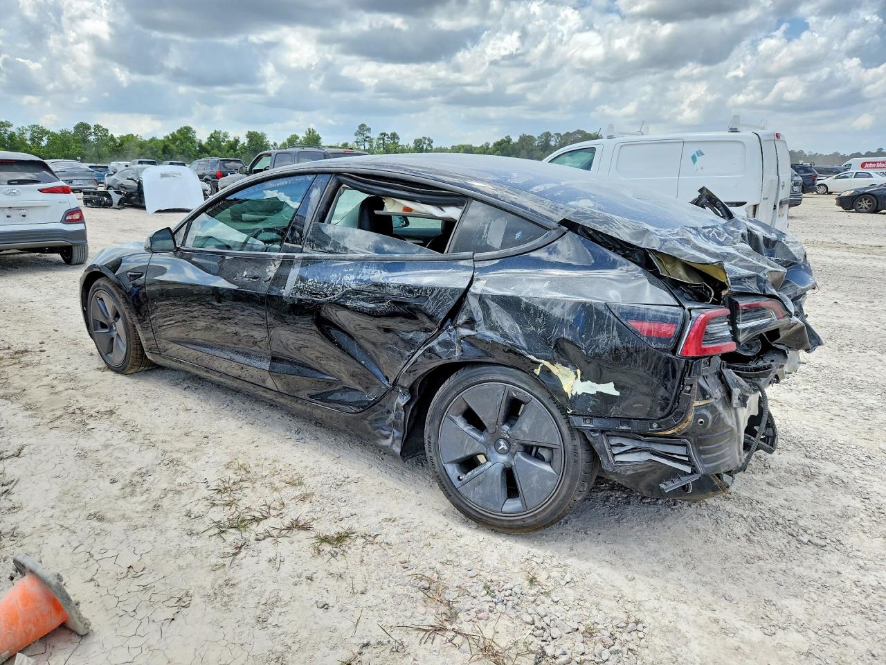 2023 Tesla Model 3 VIN 5YJ3E1EA4PF460120 COPART salvage auction — Rear End, AZ - CERT OF TITLE - SALVAGE, sold $8,400 on 2026-07-02 (photo 2)