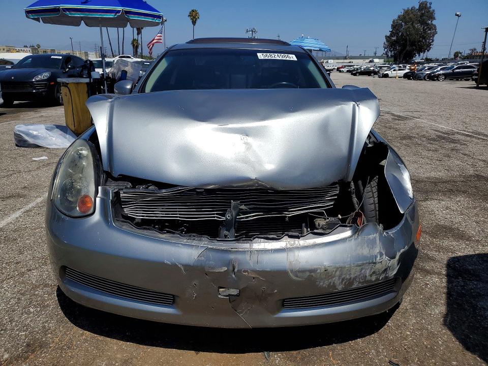 2005 Infiniti G35 VIN JNKCV54E95M426253 COPART salvage auction — FRONT END, Ca - Salvage Certificate, sold $1,750 on 2026-07-24 (photo 5)