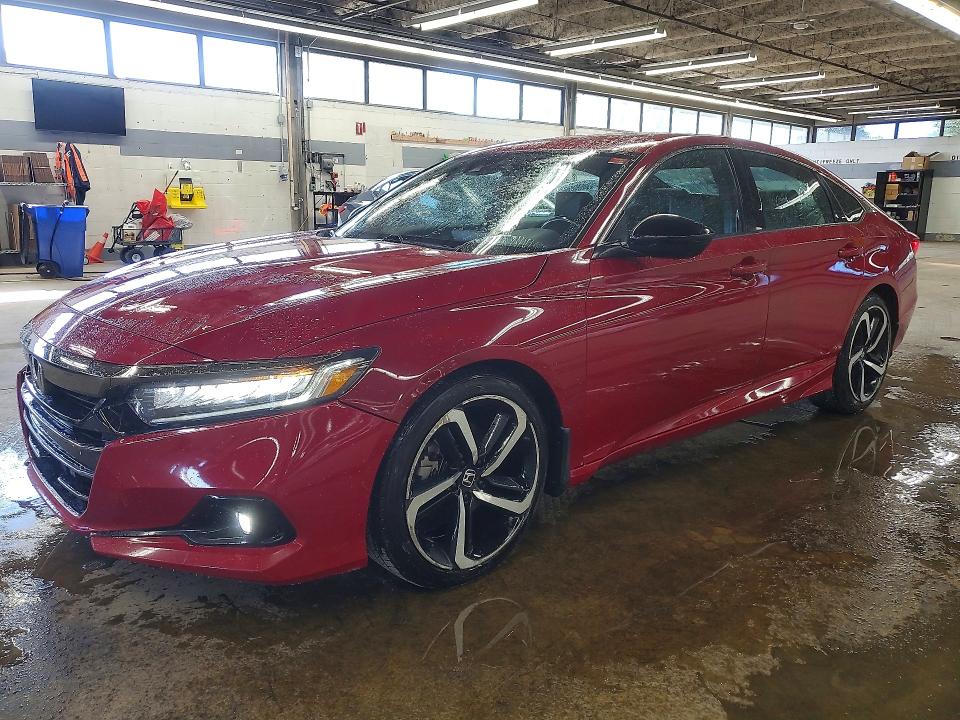 2021 Honda Accord VIN 1HGCV1F34MA098909 COPART salvage auction — MECHANICAL, IL - SALVAGE CERTIFICATE, sold $4,750 on 2026-07-27 (photo 1)