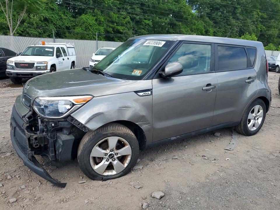 2017 Kia Soul VIN KNDJN2A2XH7501191 COPART salvage auction — FRONT END, Pa - Certificate Of Salvage, sold $1,050 on 2026-07-20 (photo 1)