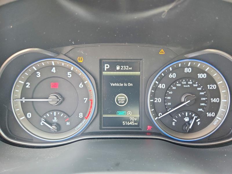 2022 Hyundai Kona VIN KM8K6CAB3NU828936 COPART salvage auction — FRONT END, CO - PUBLIC - SALVAGE TITLE, sold $2,950 on 2026-07-27 (photo 9)