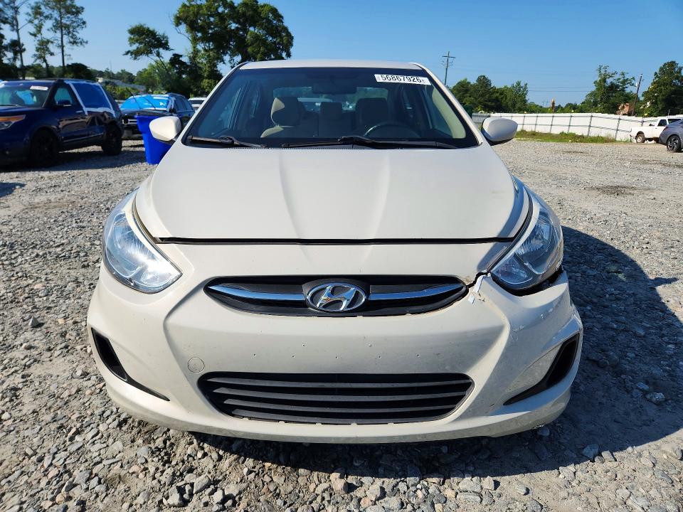 2015 Hyundai Accent VIN KMHCT4AE3FU809835 COPART salvage auction — FRONT END, Ga - Cert Of Title-Salvage, sold $475 on 2026-07-02 (photo 5)