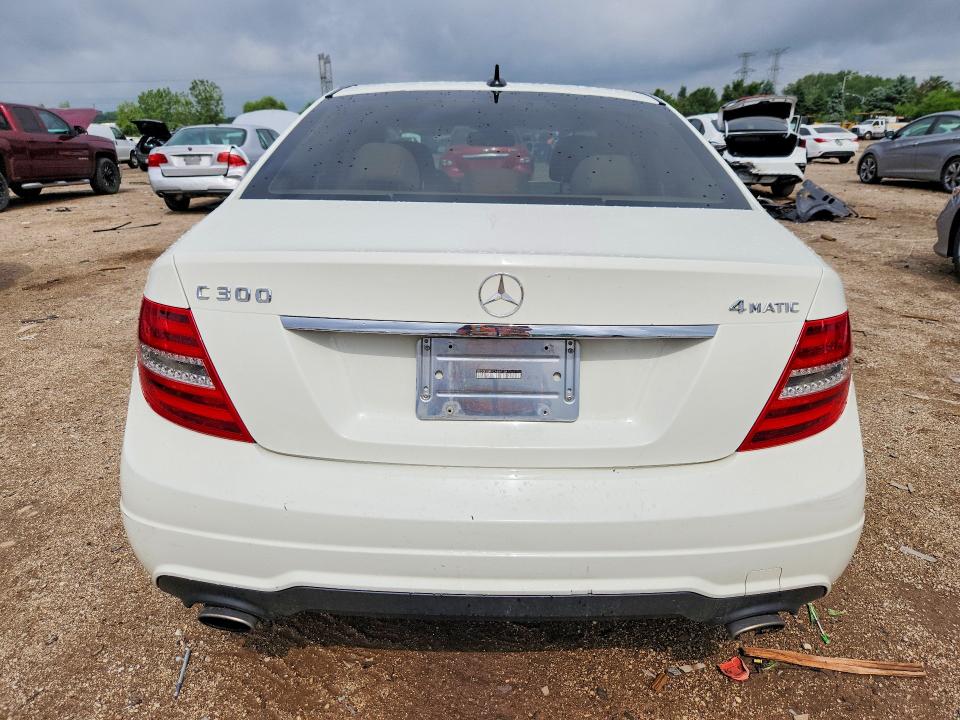 2012 Mercedes-benz C-klasse VIN WDDGF8BBXCA689138 COPART salvage auction — FRONT END, Il - Salvage Certificate, sold $250 on 2026-07-21 (photo 6)