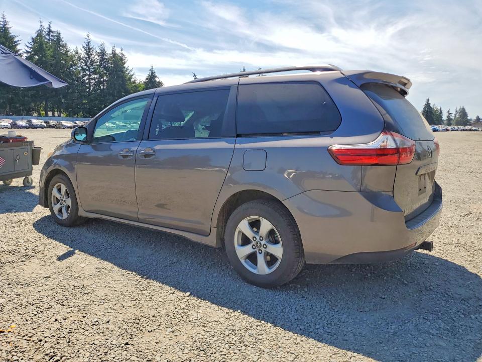 2018 Toyota Sienna VIN 5TDKZ3DC6JS921352 COPART salvage auction — FRONT END, Wa - Bill Of Sale, sold $3,300 on 2026-07-10 (photo 2)