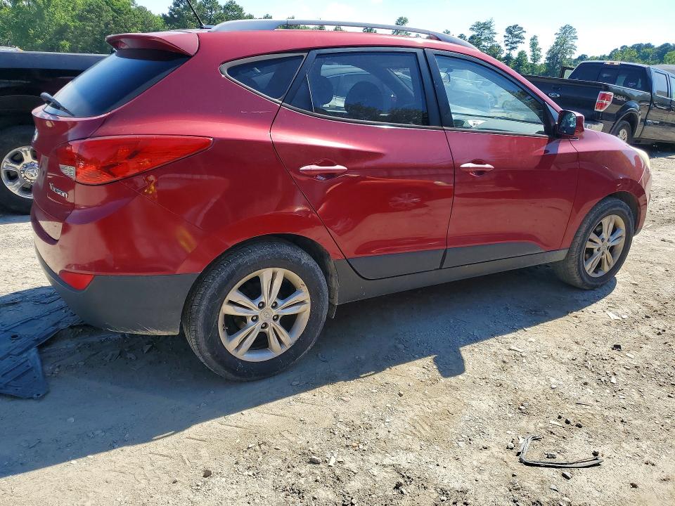 2011 Hyundai Tucson VIN KM8JU3AC2BU176025 COPART salvage auction — REAR END, Va - Certificate Of Title, sold $375 on 2026-07-07 (photo 3)